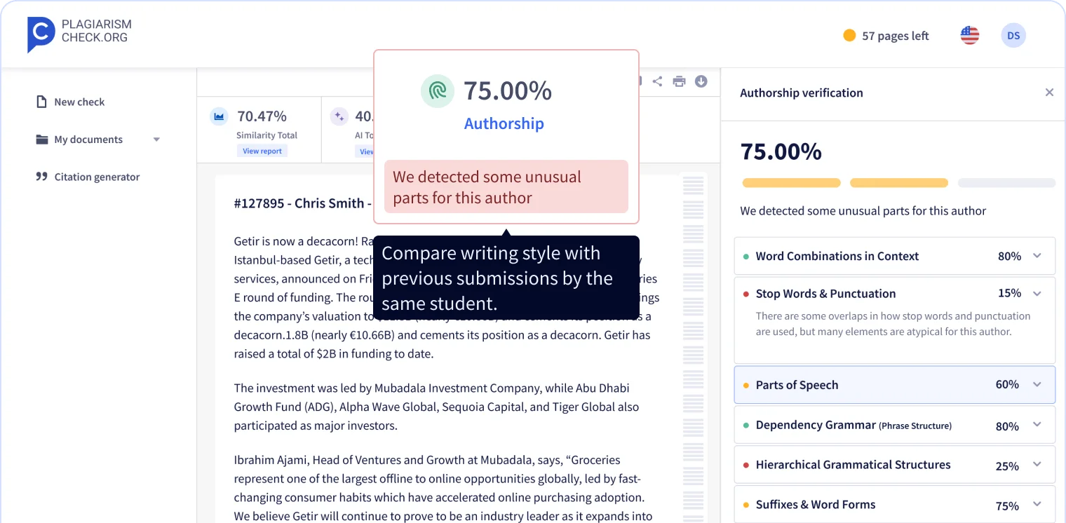 Try Fingerprint, our authorship verification tool Try Fingerprint, our authorship verification tool