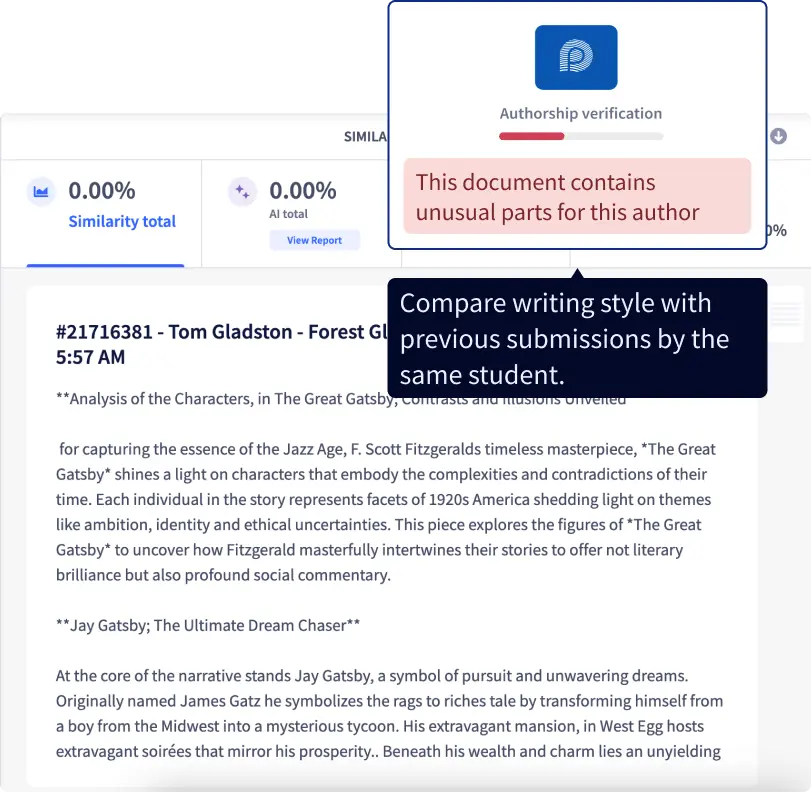 Fingerprint authorship verification Fingerprint authorship verification